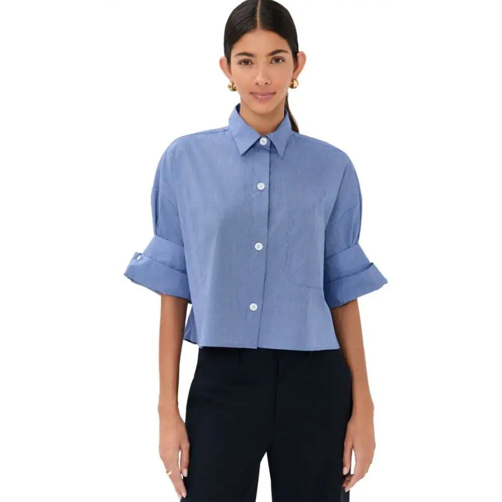 TWP Collared Button Down Shirt size M/L